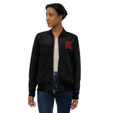 Pyramids Pearls & Educated Delta Girls Premium Bomber Jacket - Crimson